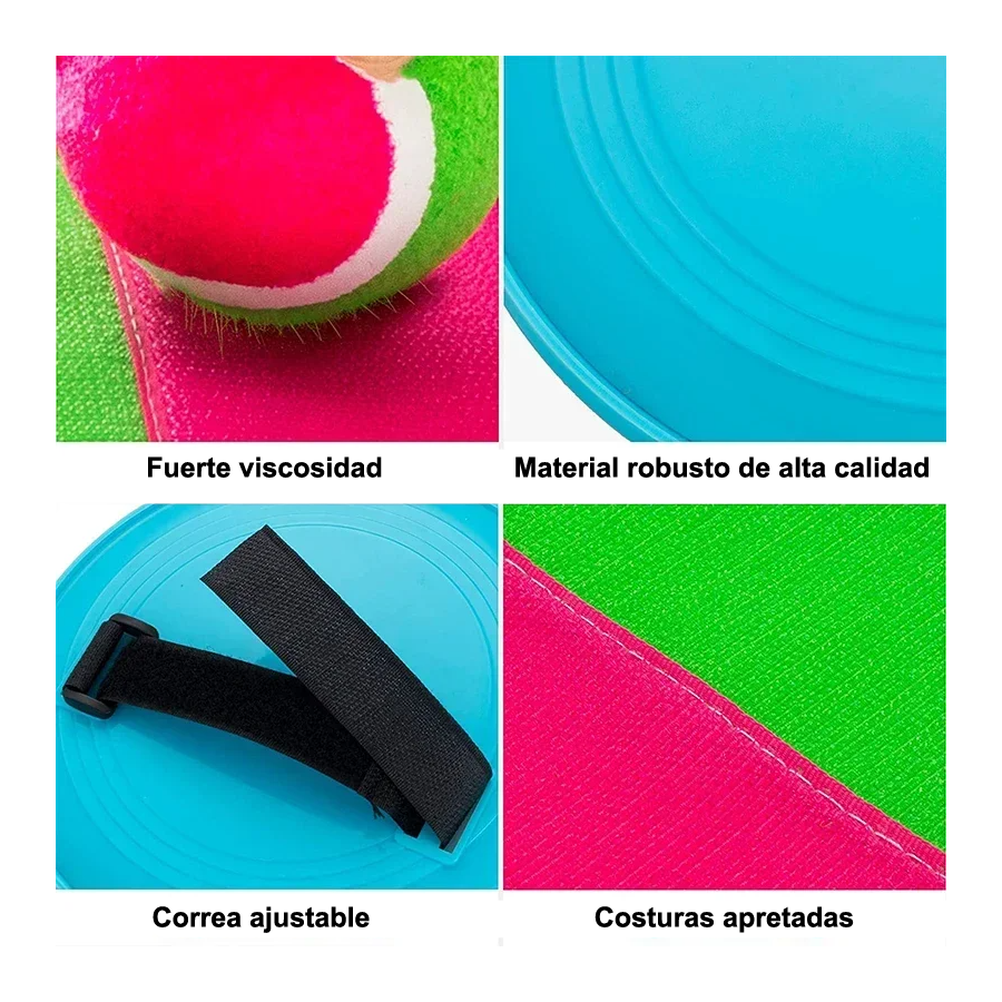 Juego de paletas adhesivas atrapa y lanza - Imagen 24