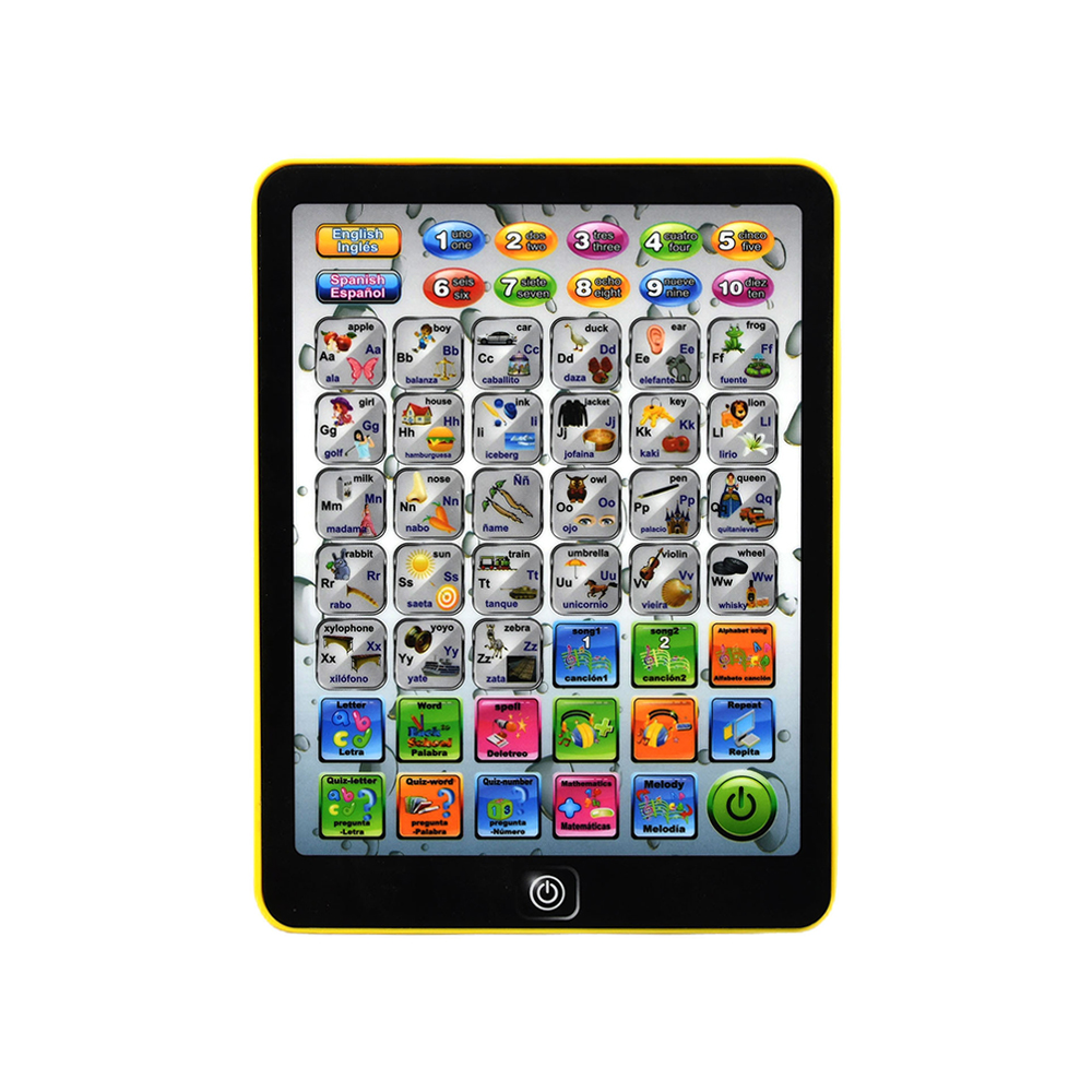Tablet didáctica de aprendizaje bilingüe