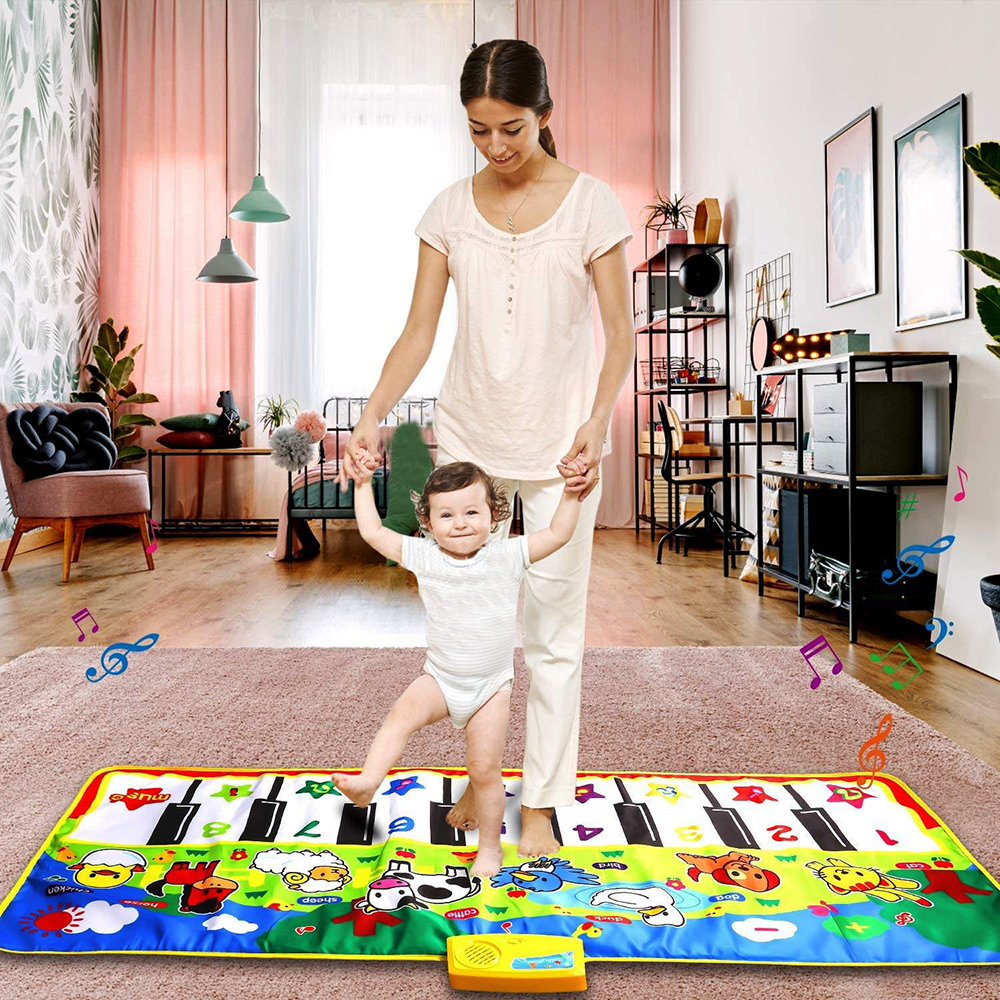 Teclado alfombra con sonidos y música de animales - Imagen 13